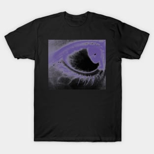 Purple Eye Edit - Relief Print Style - Photo T-Shirt